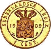 1 Cent - Wilhelmina obverse image