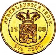 2½ Cents - Wilhelmina obverse image