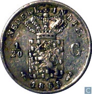 1⁄20 Gulden - Willem III obverse image