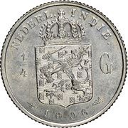 ¼ Gulden obverse image