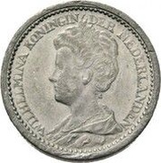 ¼ Gulden - Wilhelmina Pattern obverse image