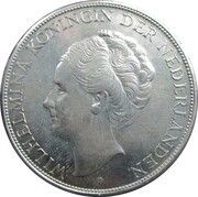 2½ Gulden - Wilhelmina obverse image