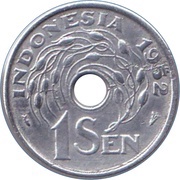 1 Sen reverse image