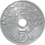 5 Sen reverse image