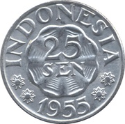25 Sen reverse image