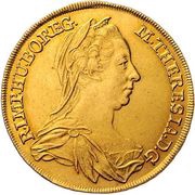 4 Ducats - Maria Theresia Vienna obverse image