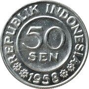 50 Sen reverse image