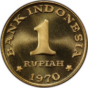 1 Rupiah Pattern obverse image