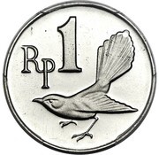 1 Rupiah Pattern reverse image