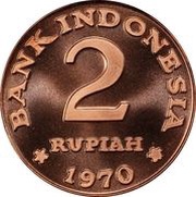 2 Rupiah Pattern obverse image