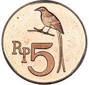 5 Rupiah Pattern reverse image