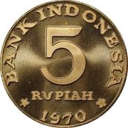 5 Rupiah Pattern obverse image