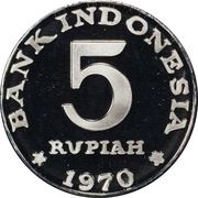 5 Rupiah Pattern obverse image