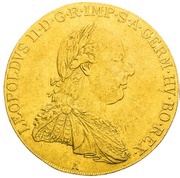 4 Ducats - Leopold II Vienna obverse image