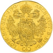 4 Ducats - Leopold II Vienna, Austria, 1790 reverse image