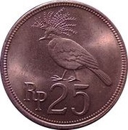 25 Rupiah reverse image