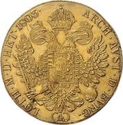 4 Ducats - Franz II, Austria, 1801-1804 reverse image