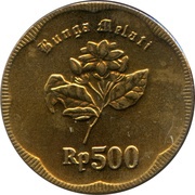 500 Rupiah reverse image