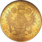 4 Ducats - Franz II, Austria, 1804-1806 reverse image