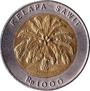 1000 Rupiah reverse image