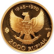 2000 Rupiah Great Bird of Paradise obverse image