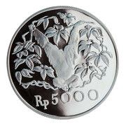 5000 Rupiah Orangutan reverse image