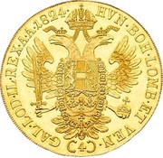 4 Ducats - Franz I, Austria, 1816-1830 reverse image