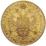 4 Ducats - Francis Joseph I, Austria, 1852-1859 reverse image