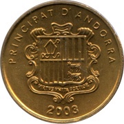 2 Cèntims Maiden pink flower obverse image