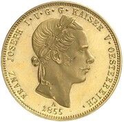 20 Gulden - Franz Josef I Pattern obverse image