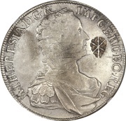 1 Thaler - Maria Theresia Madura star countermark obverse image