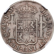 8 Reales - Carlos IV Madura star countermark reverse image