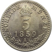5 Kreuzer - Francis Joseph I reverse image