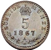 5 Kreuzer - Francis Joseph I reverse image