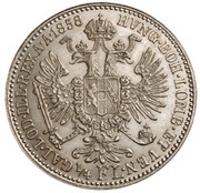 ¼ Florin - Francis Joseph I reverse image