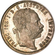 1 Florin - Francis Joseph I Pribram Mine obverse image