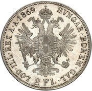 2 Florins - Francis Joseph I, Austria, 1867-1872 reverse image