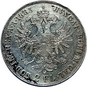 2 Florins - Francis Joseph I reverse image