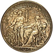 2 Florins - Francis Joseph I Shooting Thaler, Austria, 1880 reverse image
