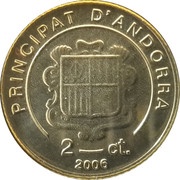 2 Cèntims Pope Benedictus XVI obverse image