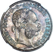 2 Gulden - Francis Joseph I Kuttenberg mines obverse image