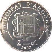 2 Cèntims Pope Pius X obverse image