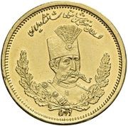 500 Dinar Gold - Mozaffar ad-Din Qajar obverse image