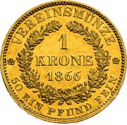 1 Krone - Francis Joseph I reverse image