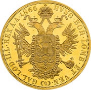 4 Ducats - Francis Joseph I reverse image