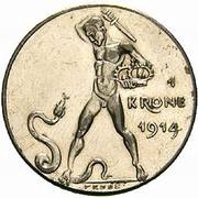 1 Corona - Francis Joseph I Probe, Austria, 1914 reverse image