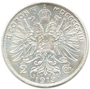 2 Corona - Francis Joseph I, Austria, 1912-1913 reverse image
