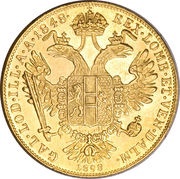 1 Ducat - Francis Joseph I Golden Jubilee, Austria, 1898 reverse image
