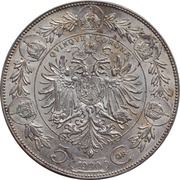 5 Corona - Francis Joseph I reverse image