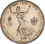 5 Corona - Francis Joseph I Reign reverse image